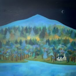 Schiehallion at Midnight, Loch Rannoch by Erraid Gaskell