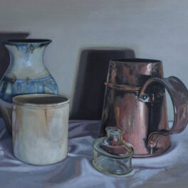 Still Life with Vase and Copper by Jane Cruickshank