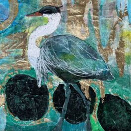 Wading Heron by Eleanor Spens