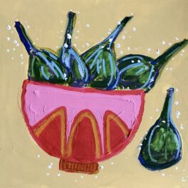 Figs in Pink Bowl by Claire MacLellan