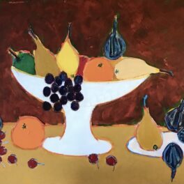 White Dish & Fruit by Claire MacLellan