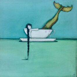 Mermaid In A Tea Cup by Jackie Henderson