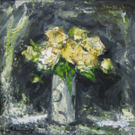 Yellow Roses Oil by Connie Simmers