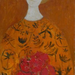 Girl with a Bouquet by Helen Tabor