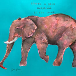 Pink Elephant by Janice Gray