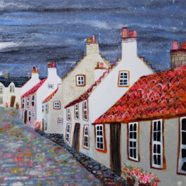 Red Roofs and Cobbled Streets in Culross by Nikki Monaghan