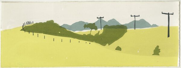 Catherine Orbach, Lismore (from Carnie), screenprint, Framed 20x 10in, £300