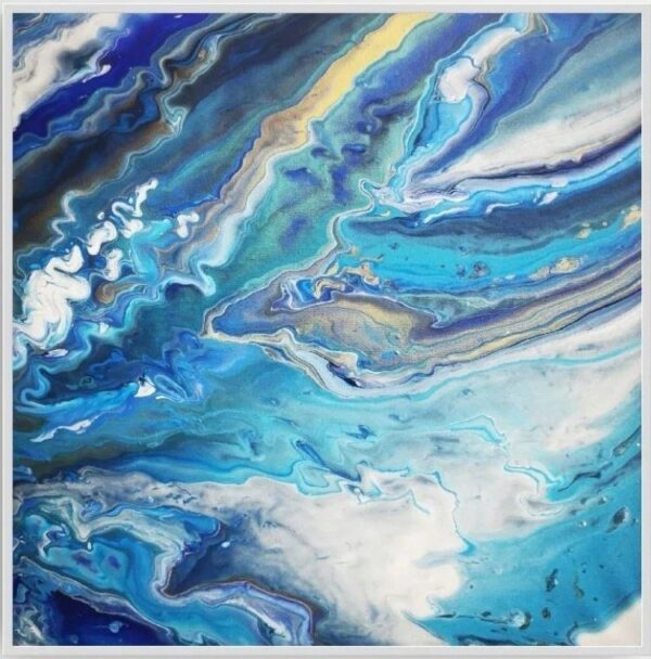 Roisin Mackenzie, Sea Splash, acrylics, 20 x 20in