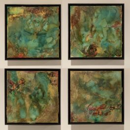 The Surface of Venus Set of 4 by Biddy Hodgkinson