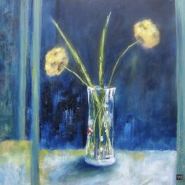 Two Yellow Flowers by Linda Kinsman-Blake