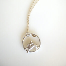 Hare, Moon & Stars Necklace by Robyn Kinsman-Blake