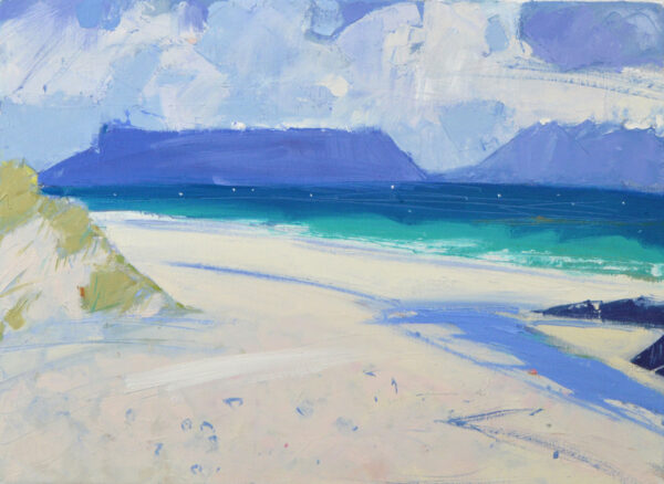 Rhum and Eigg from Camusdarach