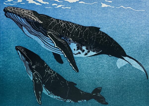 Babs Pease, Songs of the Sea III, Multi block linocut, 21.5cm x 29cm, £220