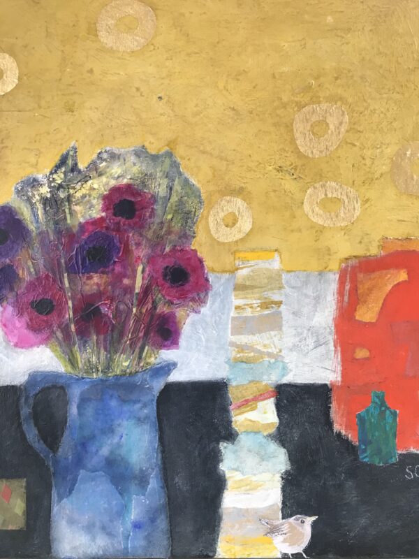 Susan Cook, Little Bird, Mixed media on canvas, 20”x24” UF, £950