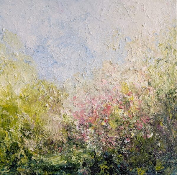 Shona Harcus, A Soft Awakening, Oil on canvas, 13.5 x 13.5, framed, £395