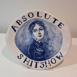 Absolute Shitshow (lace collar) by Pauline Cumming
