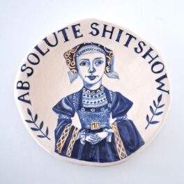 Absolute Shitshow, Anne Boleyn (gold lustre) by Pauline Cumming